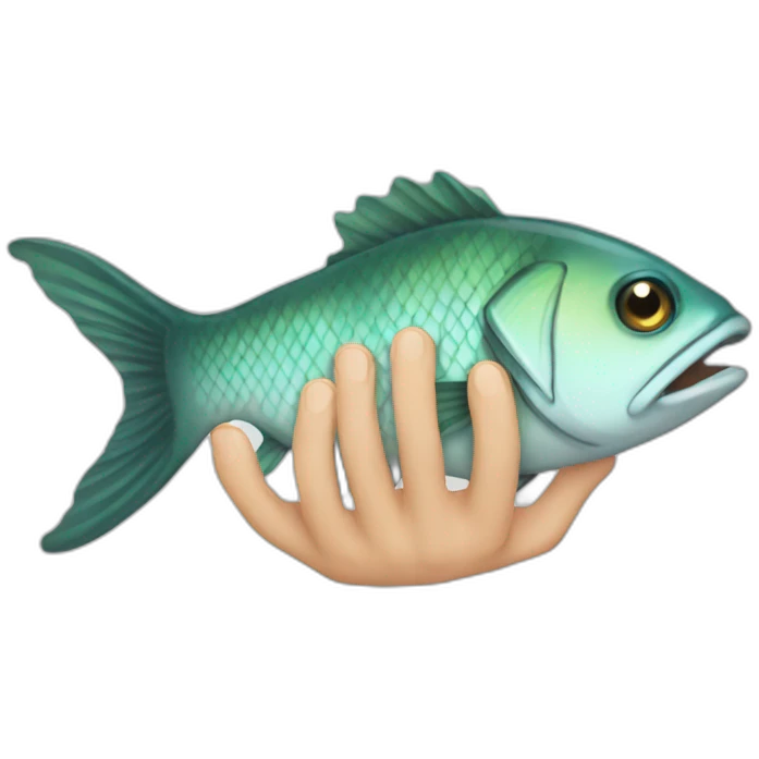 fish-hand-foot emoji