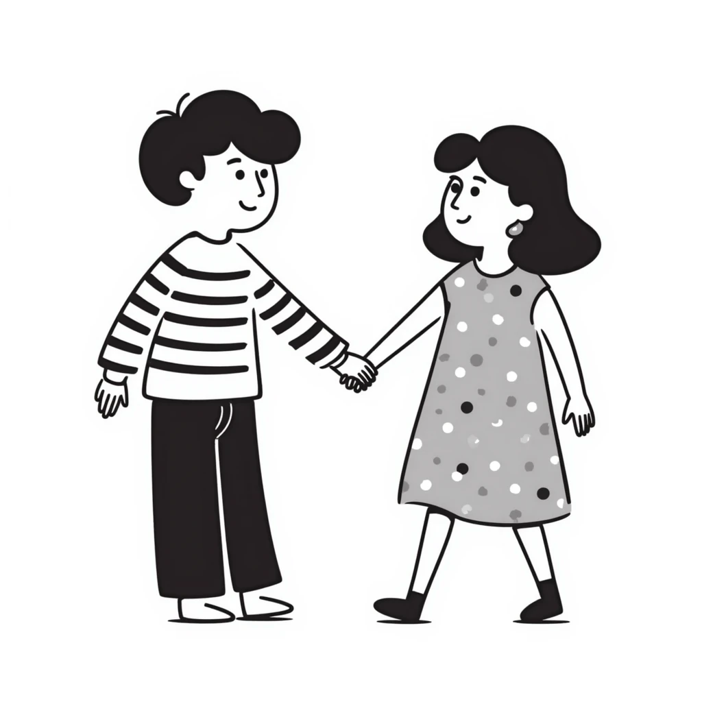 boy and girl holding hands emoji