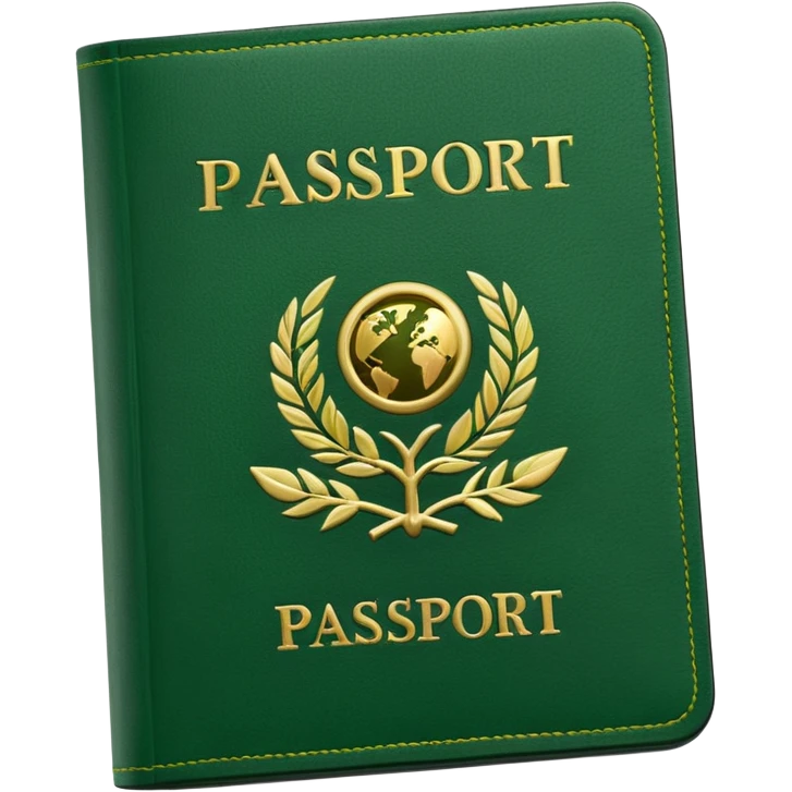 green Passport emoji