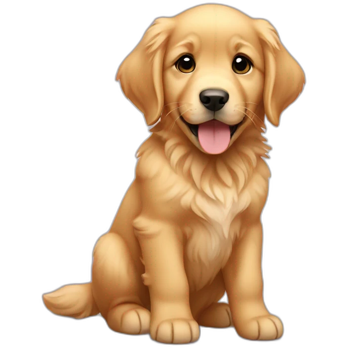 Golden Retriever puppy emoji
