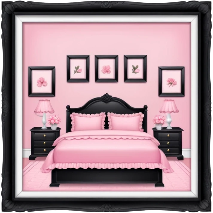 pink girly framed photo  picture emoji