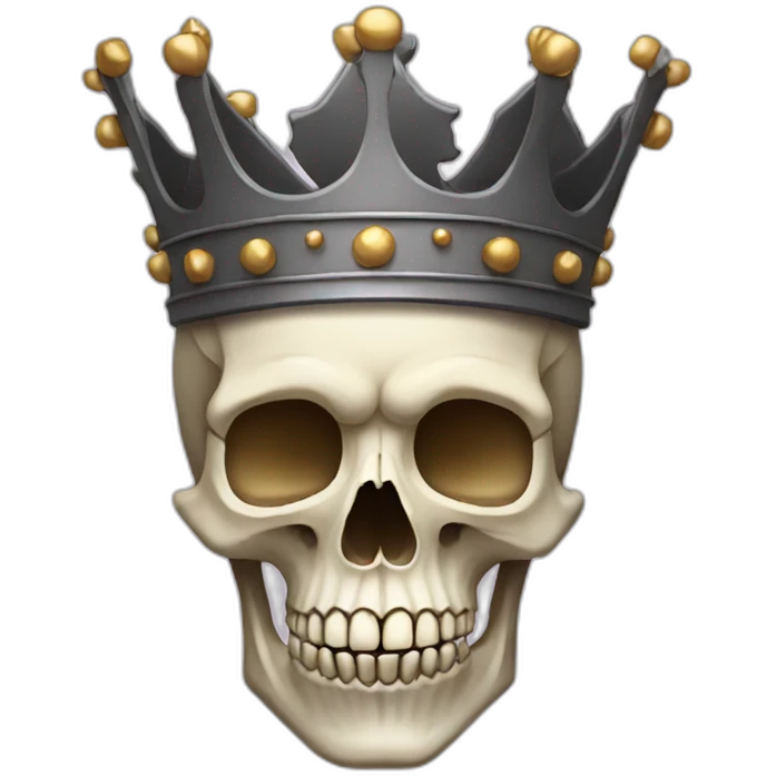 skull with crown emoji