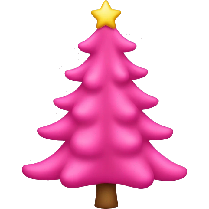 pink christmas tree emoji
