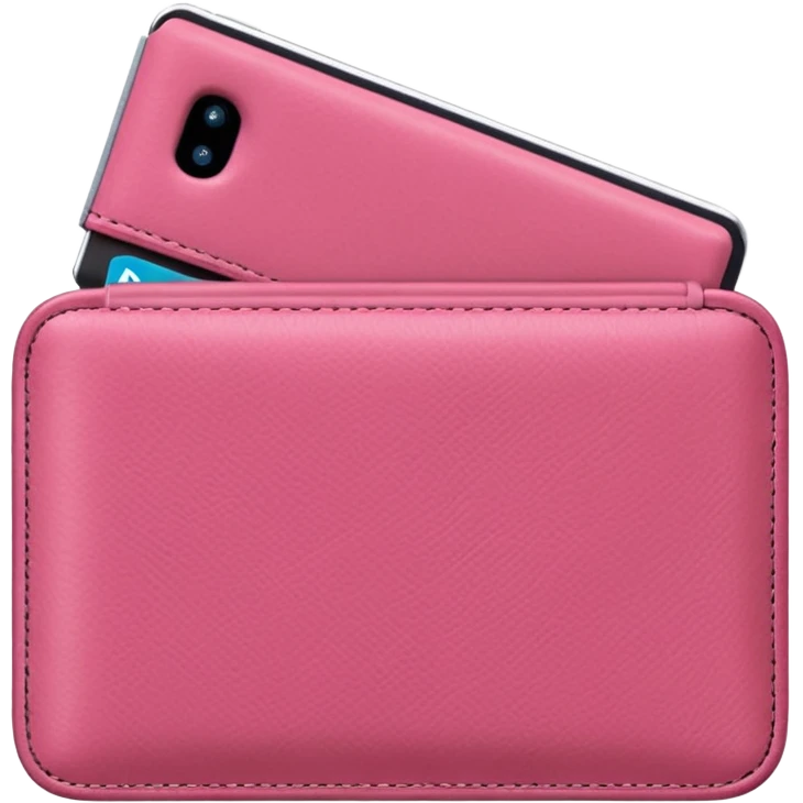 pink wallet emoji