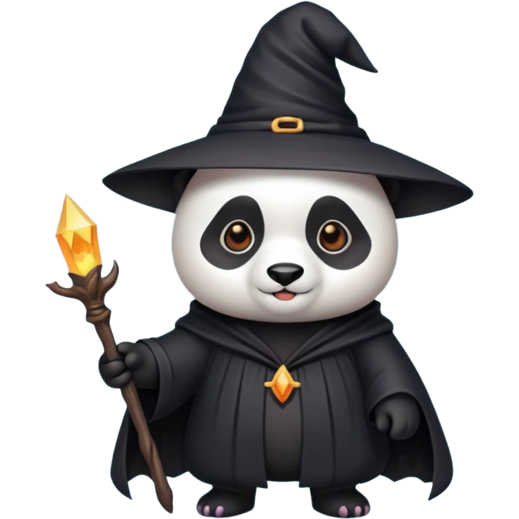panda in role witch emoji