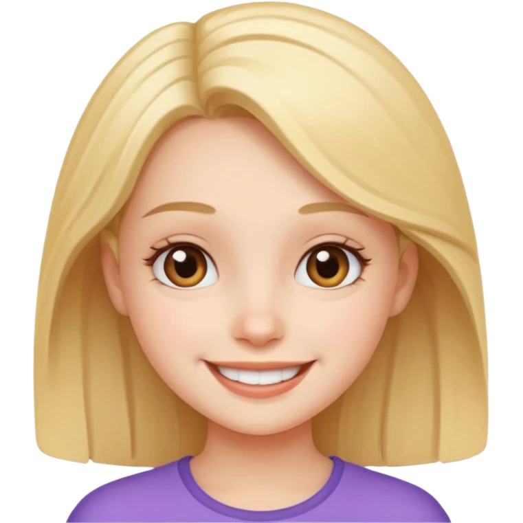 Cute girl for video emoji