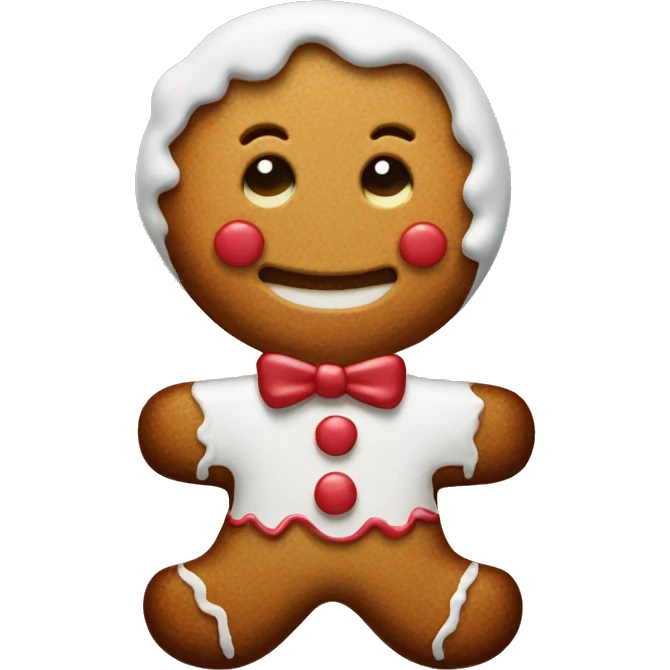 Gingerbread man emoji