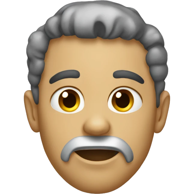 Cranio com muculos da face emoji