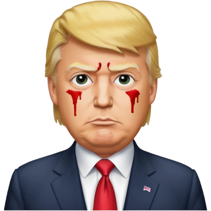 a donald trump with shit stains emoji