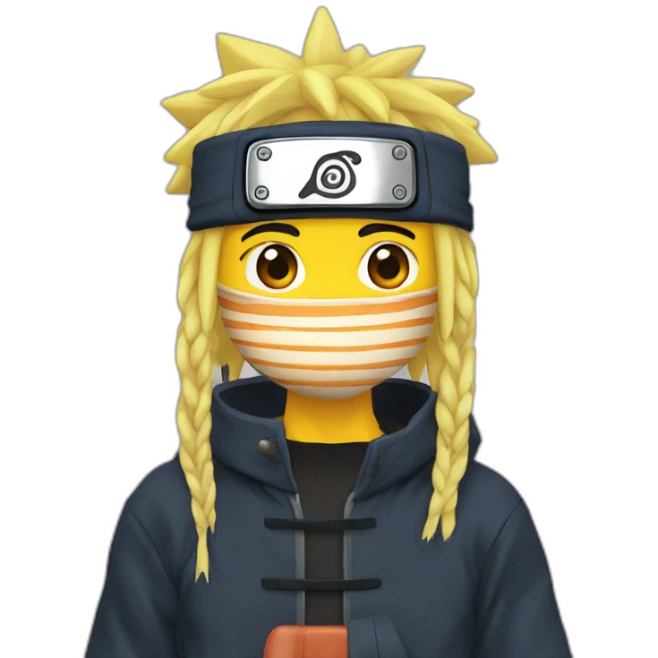 Naruto avec ses ramen emoji