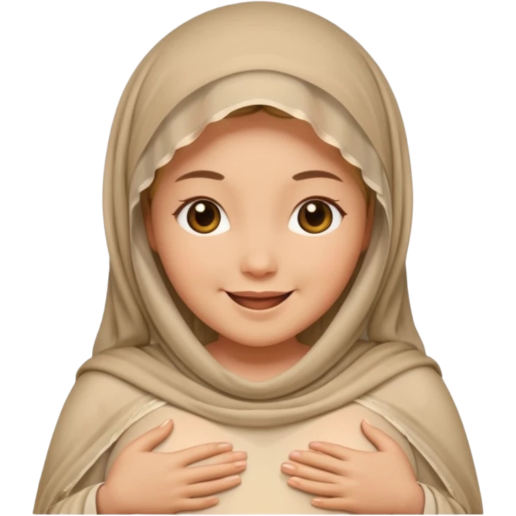 Une femme voilée enceinte emoji