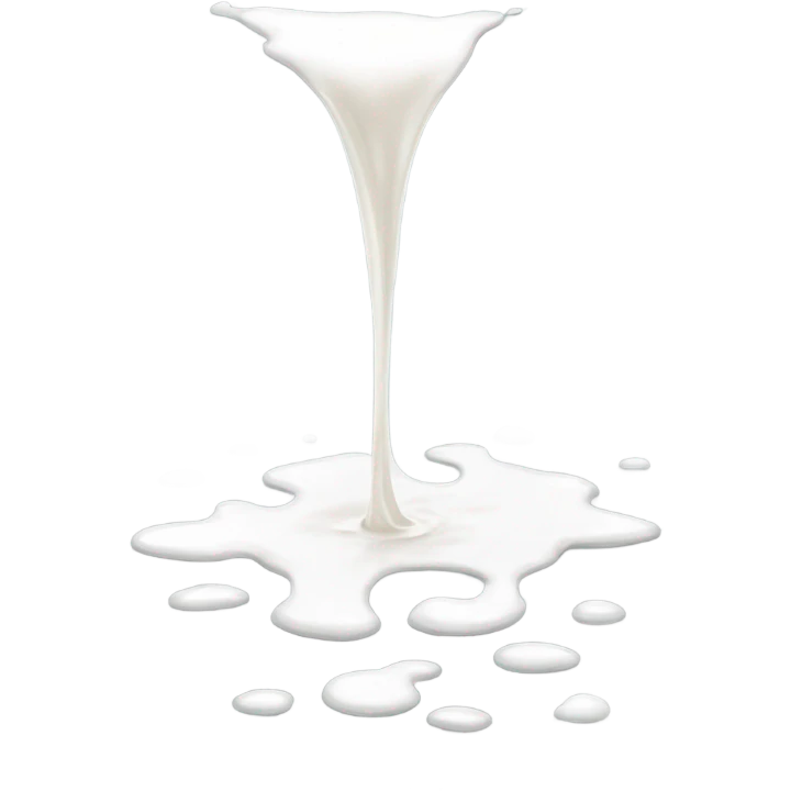 Milk on ground  emoji