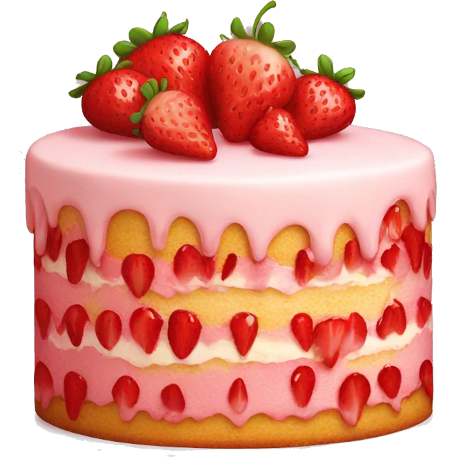 strawberry cake emoji