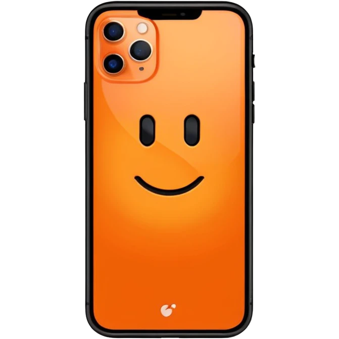 Iphone 17 pro max orange color emoji