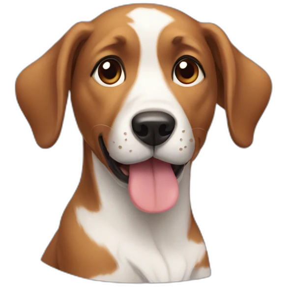 A dog emoji