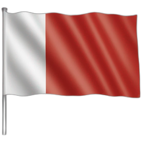 Indonesia flag no red on bottom emoji