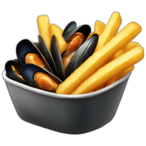 Mussels fries emoji