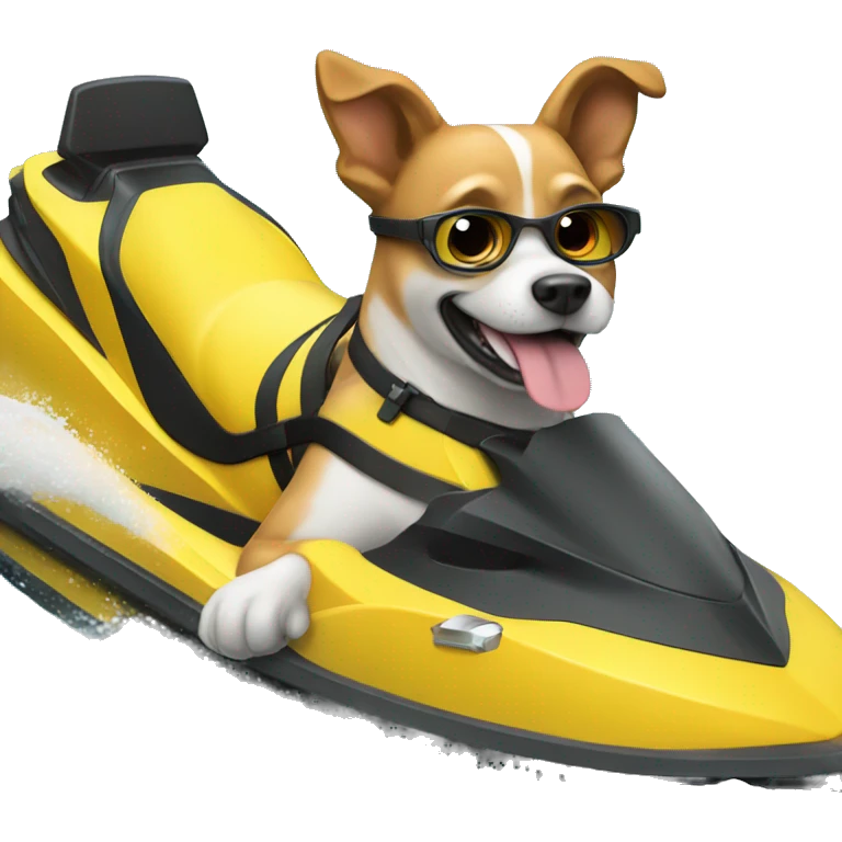dog on jet ski  emoji