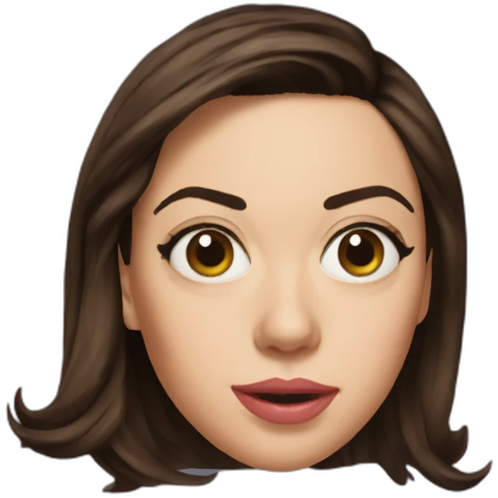 Endowed Aubrey plaza emoji