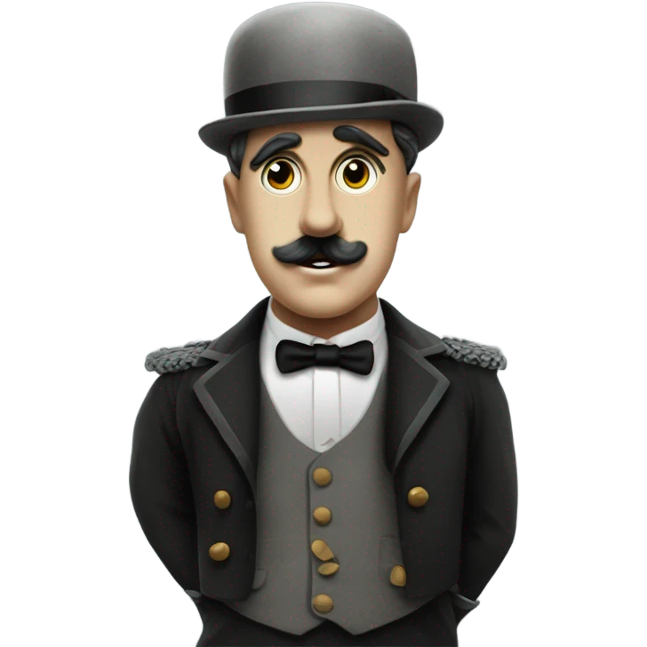 charlie chaplin in the great dictator in-costume emoji