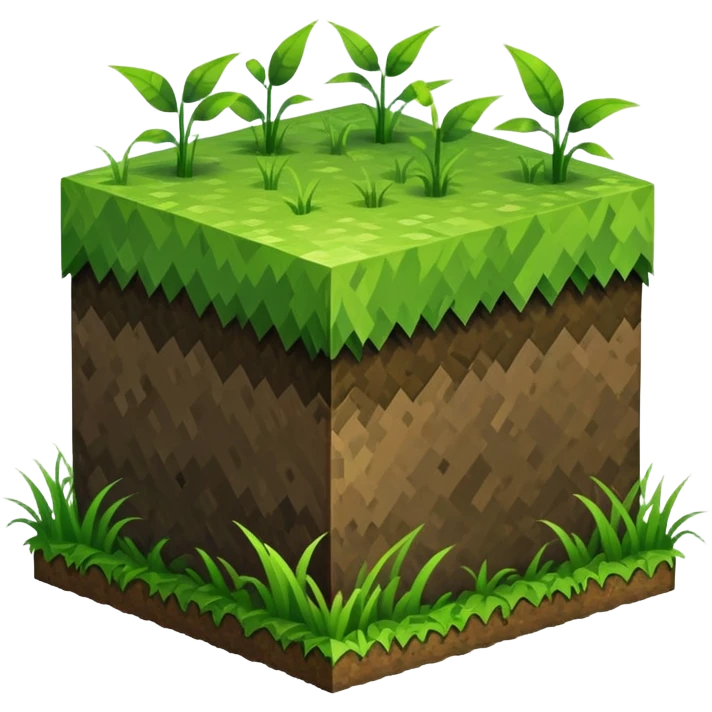 Minecraft grass block emoji