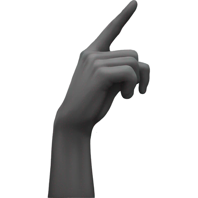 statue rzises its finger  emoji