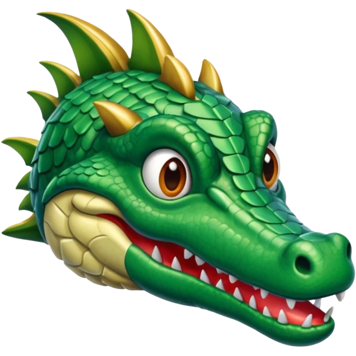 Hazme un avión con cabeza de cocodrilo emoji