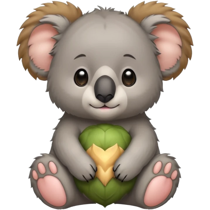 Half koala bear and half lion baby 🐨🦁 emoji