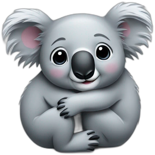 Koala hugging another koala emoji