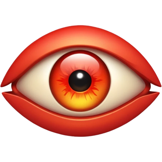 Angry Only single eye no flesh emoji