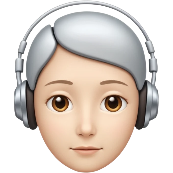 AI Call Agent human-like AI face, warm, calm and friendly, not robotic, not technical. 
Soft human AI face with a listening, welcoming expression, minimal facial lines, calm eyes. emoji