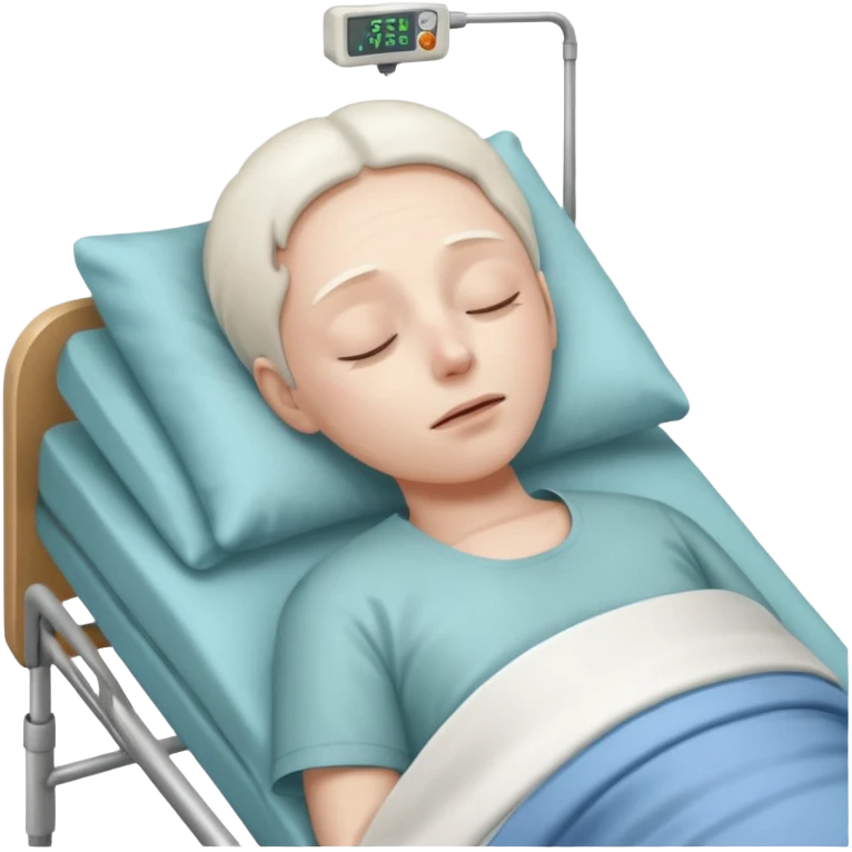 Person lying in a coma emoji
