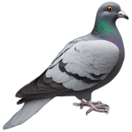 pigeon on a car emoji