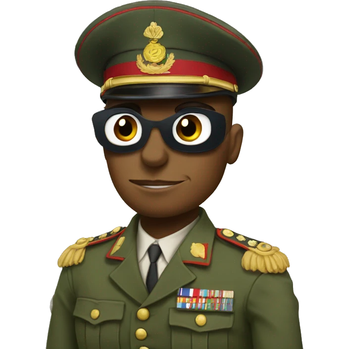 pepe in military uniform emoji