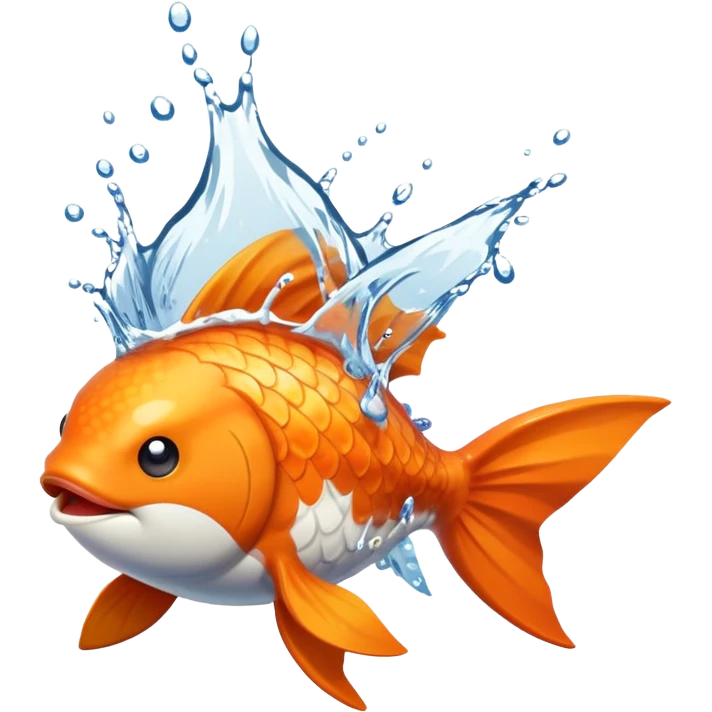 Magikarp Pokémon splashing water emoji