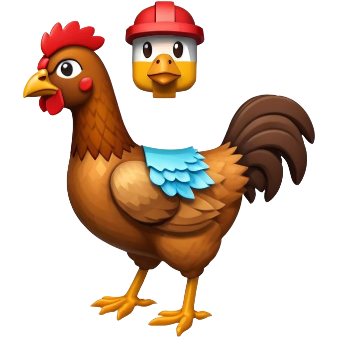 Minecraft chicken jockey emoji
