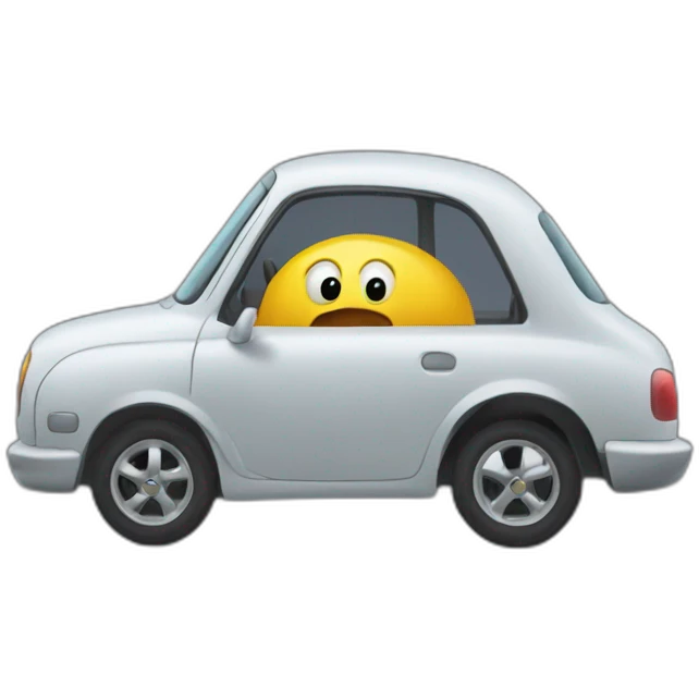 Blob driving emoji