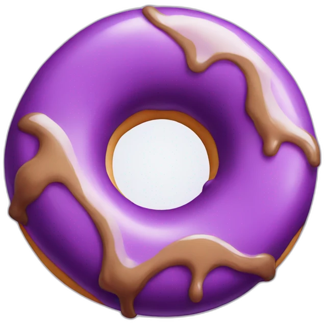 purple doughnut emoji