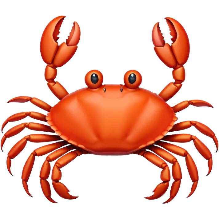 Happy crab emoji