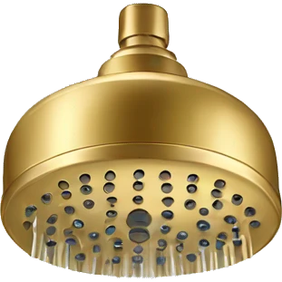 Shower Head in the Color Gold  emoji