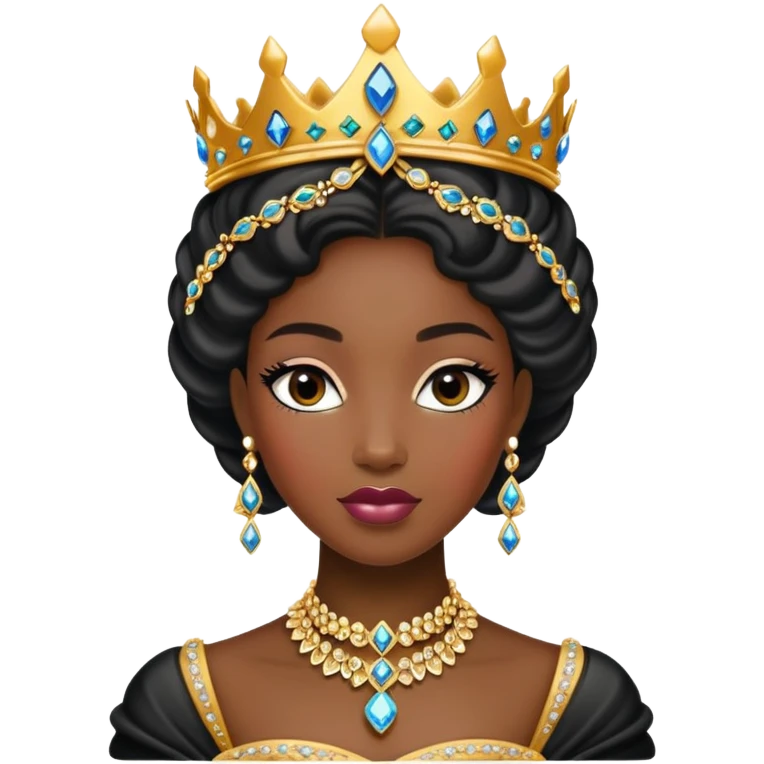 Black princess emoji