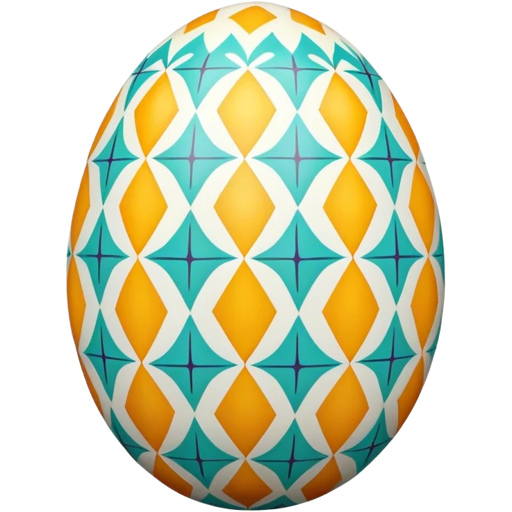 decor egg, symmetry pattern, colorful emoji