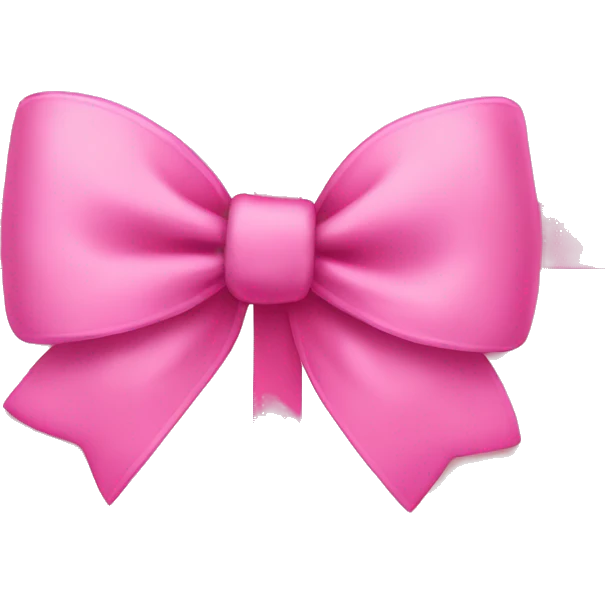 Pink bow  emoji