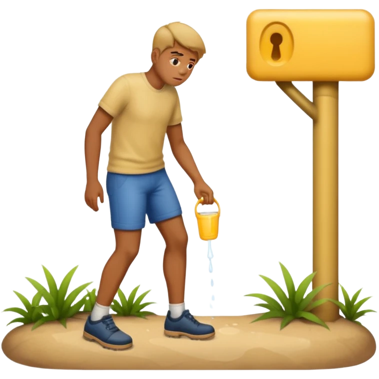 Man urinating emoji