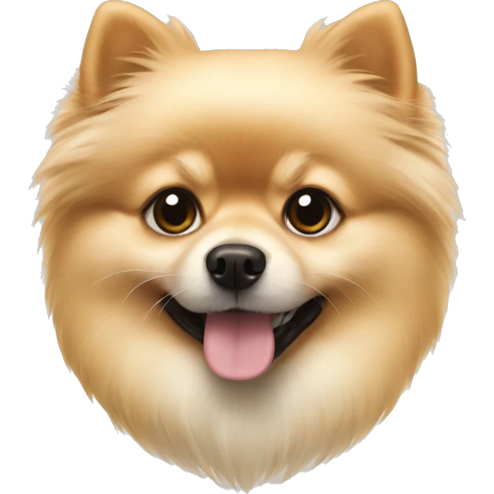 Cream Pomeranian  emoji