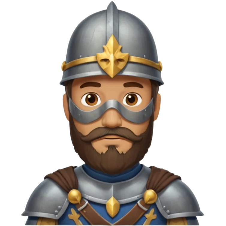 a western knight with full beard, wearing hat emoji