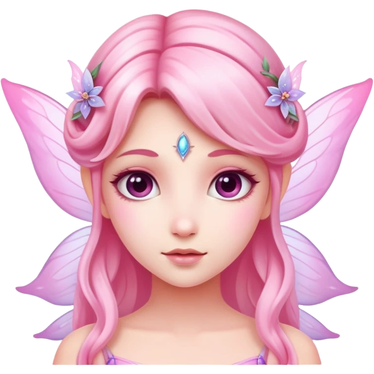 pink ethereal fairy  emoji