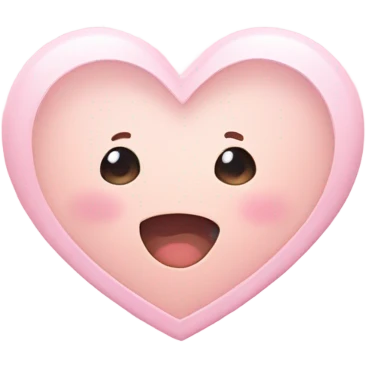 light baby pink heart emoji