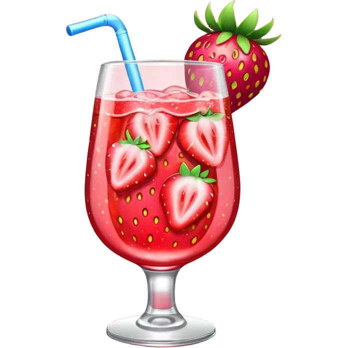Sparkle strawberry Fanta  emoji