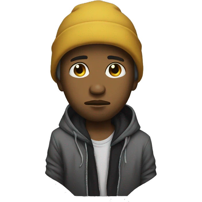 Sad rapper emoji